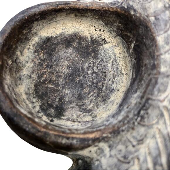 Ying and Yang Koi Votive Candle Holders Approximately 6.5 inch Clay Tan Brown - Picture 5 of 16